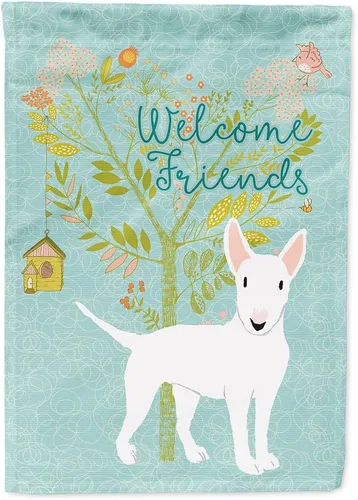 Miniatura 66 de Caroline's Treasures BB7594GF Bandera de jardín de Husky siberiano con texto en inglés "Welcome Friends" - Bandera decorativa para patio exterior