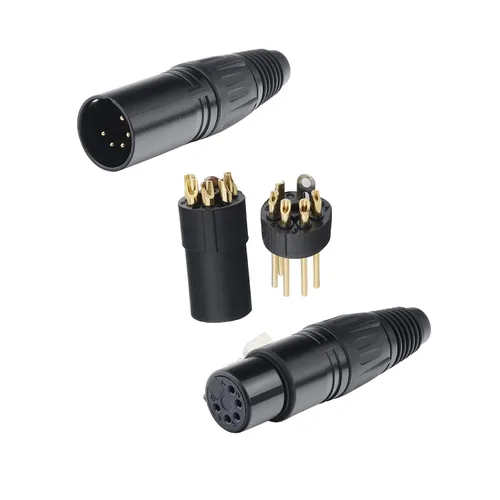 Miniatura 5 de WJSTN Cable XLR DMX-512 macho a hembra XLR Cable Pro Audio Performance y dispositivos de grabación de 3 pies (5 pines macho a XLR 5 pines hembra)