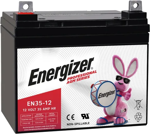 Energizer EN35-12, Batería recargable de plomo ácido sellada AGM de 12 voltios 35 amp/hr de larga duración, ideal para usar en sillas de ruedas,