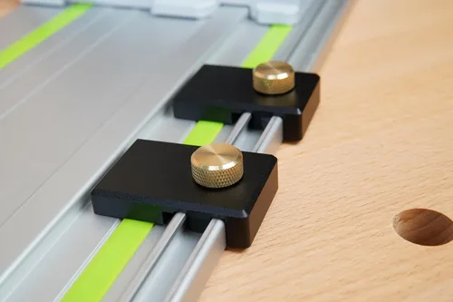 Miniatura 4 de Topes de límite de riel guía compatibles con rieles Festool (aluminio)