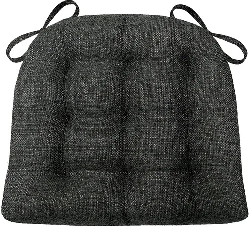 Miniatura 24 de Barnett Home Decor Cojines para silla de comedor Brisbane plateado gris con lazos - Tamaño mediano 16.5 x 18 Almohadilla para silla - Relleno