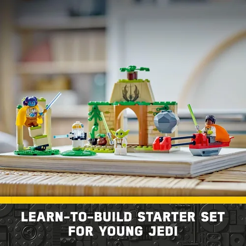 Miniatura 2 de LEGO Star Wars Aventuras del joven Jedi, templo Tenoo Jedi 75358 Juguete de construcción con figuras de Kai Brightstar y Yoda, juego de iniciación