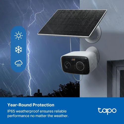 Miniatura 5 de Tapo TP-Link C400 KIT Cámara de batería para exteriores con base de panel solar, inalámbrica, 1080P, detección gratuita de personas/vehículos