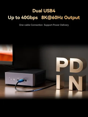 Miniatura 4 de MINISFORUM DeskMini UM790 Pro Mini PC AMD Ryzen 9 7940HS Versión Barebones Sin RAM y SSD Computadora Personal, Gráficos AMD Radeon 780M, 2xHDMI(4K)
