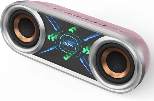 Miniatura 11 de DOSS SoundBox Pro+ P400 Altavoz Bluetooth, sonido estéreo fuerte de 50 W, graves profundos, tiempo de reproducción de 26 horas, luces espejo