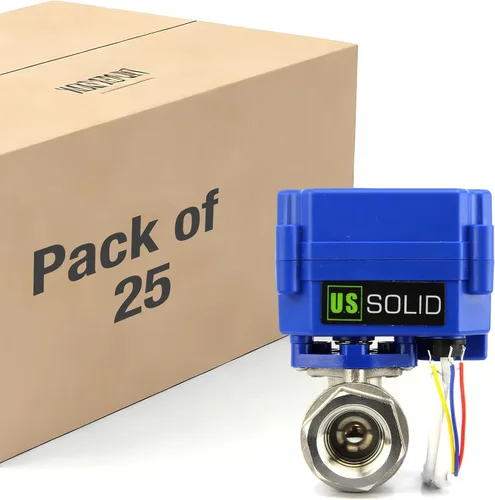 Miniatura 11 de U.S. Solid CR-02 Válvula de bola motorizada, 3 cables, Gris, 2.00watts, 12.00 volts