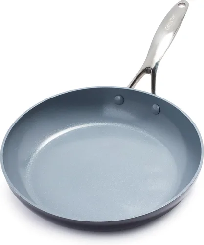 Miniatura 13 de GreenPan Valencia Pro - Juego de sartenes antiadherentes de cerámica de 10 y 12 pulgadas, utensilios de cocina anodizados duros sin PFAS, listos