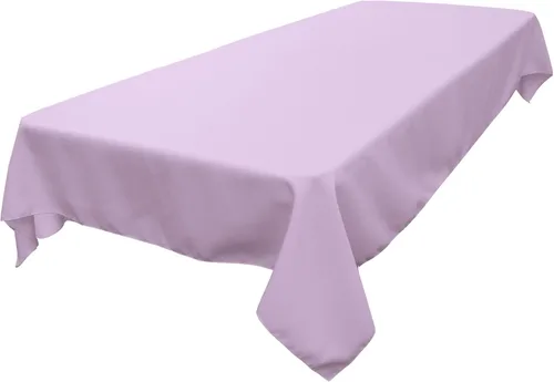 Miniatura 225 de LA Linen Mantel rectangular lavable de popelín de poliéster, resistente a las manchas y a las arrugas, cubierta de mesa 60x84, mantel de tela