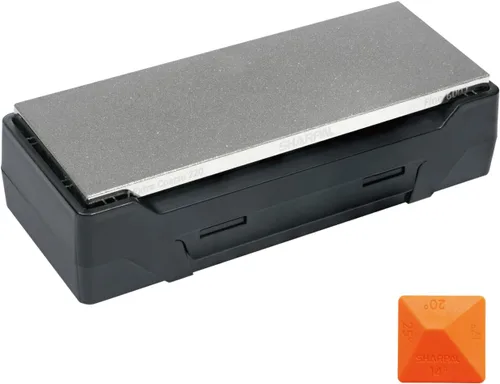 Miniatura 8 de SHARPAL 156N - Piedra de Afilar de Diamante de Doble Cara Piedra de Agua Afilador de Cuchillos Grano Grueso 325 / Extra Fino 1200 Estuche
