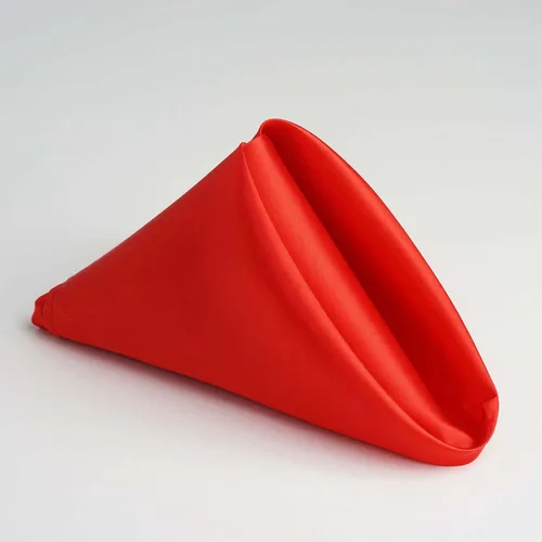 Miniatura 3 de Efavormart - Paquete de 5 servilletas de satén sin costuras, resistentes a las arrugas, 20 x 20 pulgadas 2-Rojo