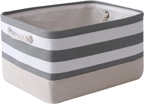 Miniatura 74 de TheWarmHome Contenedores de almacenamiento para estantes, tamaño mediano, 3 unidades, 13.8 pulgadas de largo x 9.8 pulgadas de ancho x 6.7 pulgadas