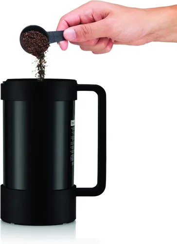 Miniatura 2 de Bodum Cafetera de prensa francesa sostenible de frijoles, 34 onzas, color negro
