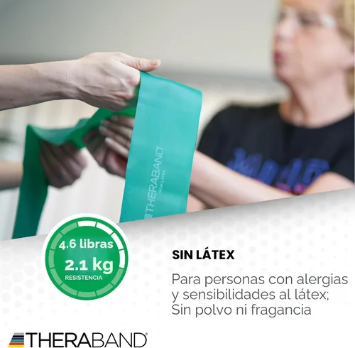 Miniatura 5 de THERABAND Resistance Bands Set, Elastic Bands for Exercise & Physical Therapy, Strength Training for Upper & Lower Body Fitness