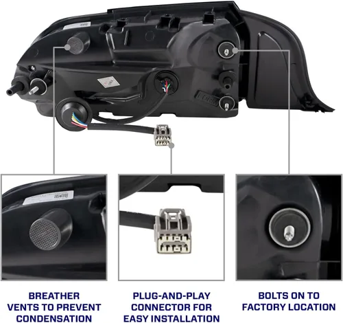 Miniatura 5 de Form Lighting Luces traseras LED secuenciales compatibles con Ford Mustang 2015-2023 (par), ahumadas Ahumado