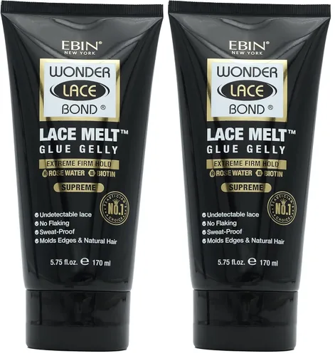 Miniatura 3 de EBIN NEW YORK Wonder Lace Melt Glue Gelly 3.38 floz/3.4 fl oz - Adhesivo para peluca de fuerte sujeción I secado rápido, acabado invisible