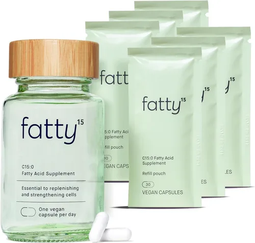Miniatura 9 de Fatty15 C15:0 Suplemento para el envejecimiento saludable de ácido pentadecanoico – 3 meses de suministro – 3 veces los beneficios celulares