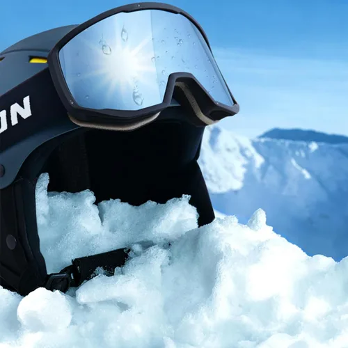 Miniatura 8 de EXP VISION Gafas de esquí/snowboard para hombres y mujeres, gafas de nieve OTG antiniebla con protección UV Marco negro astilla