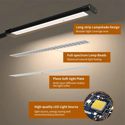 Miniatura 5 de iZELL Luz de Libro, Luz de Lectura LED con Clip [3 Modos de Color y 10 Niveles de Brillo] Lámpara de Libro Flexible de Cuello de Ganso para Niños