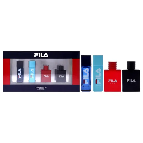 FILA Juego de regalo de Colonia para hombre, perfumes frescos, limpios y refrescantes para hombres, fragancias de larga duración, diseño de botella
