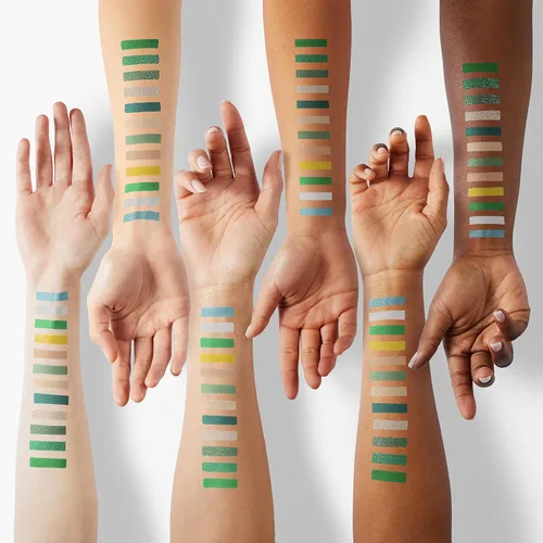 Miniatura 3 de DE'LANCI Paleta de sombra de ojos verde aguacate, 15 colores, Día de San Patricio altamente pigmentada, paleta de sombra de ojos mate brillante