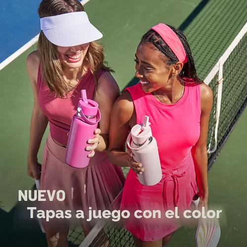 Miniatura 5 de Hydro Flask Botella de agua – Acero inoxidable aislado – Tapa flexible con pajita de boca ancha, antiderrames, a prueba de fugas y recargable en 32