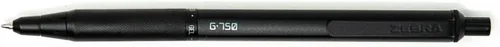 Miniatura 2 de Zebra Pen G-750 - Bolígrafo retráctil de gel, 2 unidades, tinta negra, punta media de 0.028 pulgadas, barril de latón negro, empuñadura texturizada