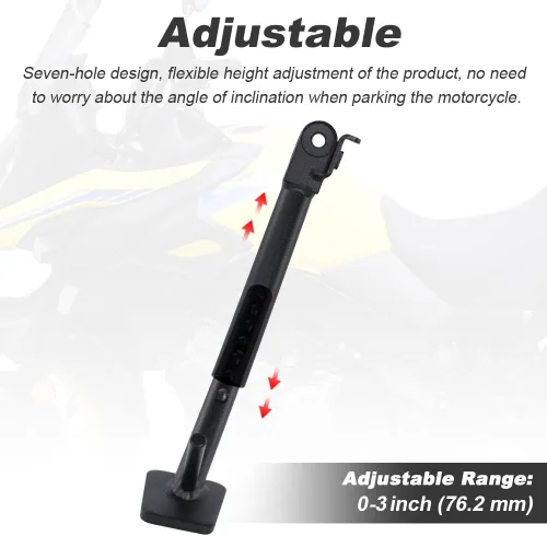 Miniatura 5 de Xitomer Compatible con V-Strom 650 DL650 2012-2026 Soporte lateral grande ajustable para motocicleta de 2 pulgadas