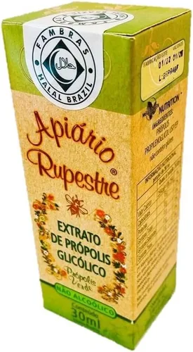 Miniatura 2 de Apiario Rupestre Extracto brasileño de propóleo de abeja verde sin alcohol (1.0 fl oz)