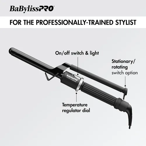 Miniatura 3 de BaBylissPRO Curling Iron Porcelain Ceramic Marcel Hair Curler for Smooth & Stylish Waves
