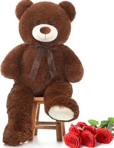 Miniatura 19 de MorisMos Oso de Peluche Gigante Animal de Peluche 3 pies, 36 pulgadas, Oso de Peluche Grande para Decoración de Baby Shower, Animal de Peluche