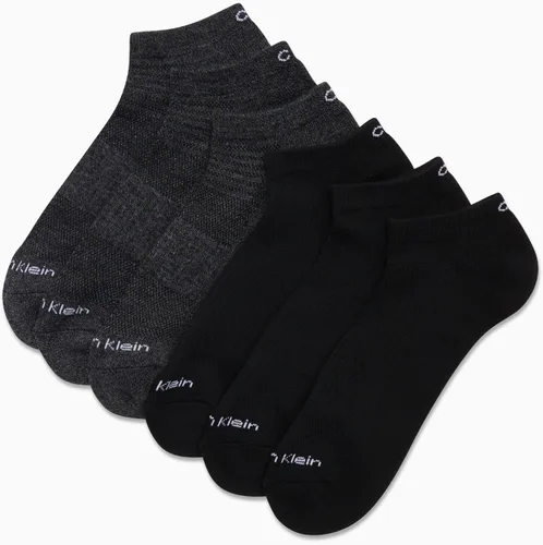 Miniatura 107 de Calvin Klein Calcetines para hombre, mezcla de algodón, acolchados, sin talla, forro de calcetines atléticos (6 unidades)