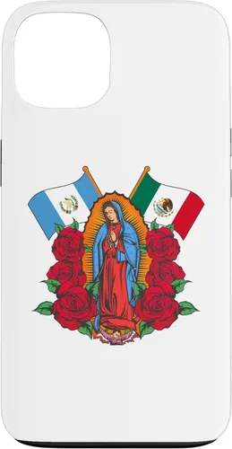 Miniatura 7 de Funda para iPhone 13 Pro Max Virgen de Guadalupe con bandera de Guatemala y México