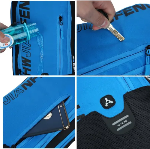 Miniatura 4 de WINDCHASER Mochila de ciclismo, mochila de bicicleta de 10 L, bolsa impermeable y transpirable para viajes al aire libre, senderismo, escalada, Azul