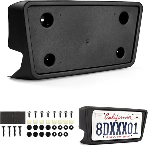 Miniatura 10 de Ajuste personalizado para soporte de placa de matrícula Ford F-150 2008 2007 2006 Marco de placa de matrícula frontal negro Accesorios de automóvil