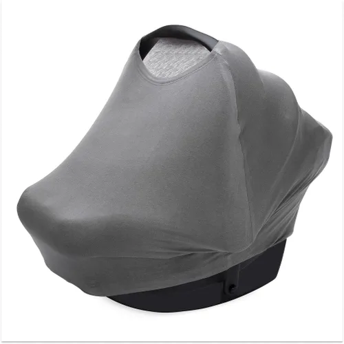 Miniatura 18 de Parker Baby - Funda de asiento de automóvil 4 en 1 para niños, toldo elástico para asiento de automóvil, funda de lactancia, funda para carrito