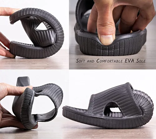 Miniatura 3 de Happy Lily Shower Shoes, Women & Mens Shower Slippers, Slides Sandals Pool Slides House Slippers Non-Slip Indoor Bathroom Shoes Beach Sandals Summer