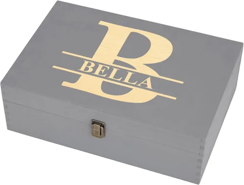 Miniatura 22 de Caja de Recuerdos de Madera Personalizada con Grabado Personalizado Caja de Memoria de Aventura para Parejas Recuerdos de Viaje Fotos Cartas - Cajas