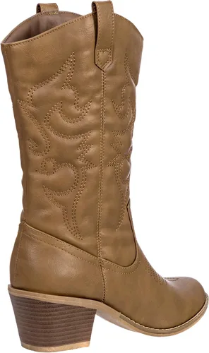 Miniatura 6 de Charles Albert - Botas estilo vaquero para mujer, botas con detalles bordados