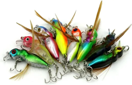 Miniatura 7 de 7PCS 1.8 in Señuelos Crickhopper Señuelo de pesca