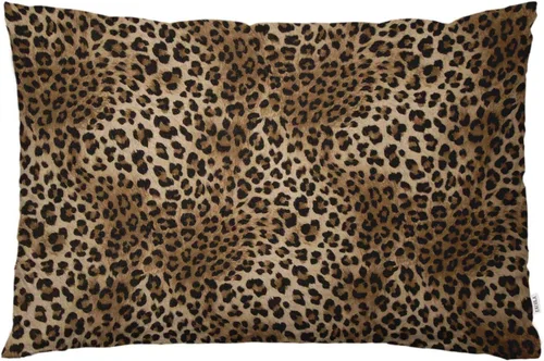 EKOBLA Funda de almohada con estampado de leopardo, estampado de safari, diseño de animales salvajes, piel de leo, guepardo, tigre, decoración