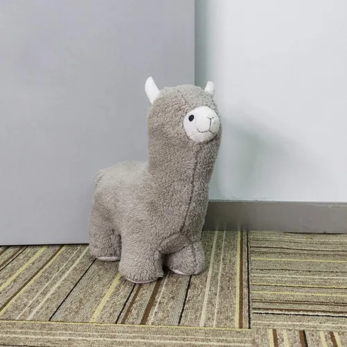 Miniatura 4 de Tope de puerta decorativo con forma de animal, FALIDI para decoración del hogar y oficina, sujetalibros... (Alpaca)