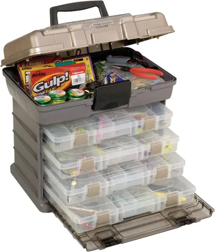 Miniatura 3 de Plano 137401 By Rack System Caja de aparejos de tamaño 3700, multi, 16 x 12 x 17.25 pulgadas, 6 libras y caja de cebo giratoria de polizón