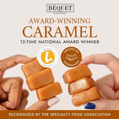 Miniatura 7 de Béquet Caramel - Clásico - Caramelo envuelto individualmente - Caramelo gourmet - Hecho en Montana - Kosher (Estrella D) y sin gluten - Bolsa