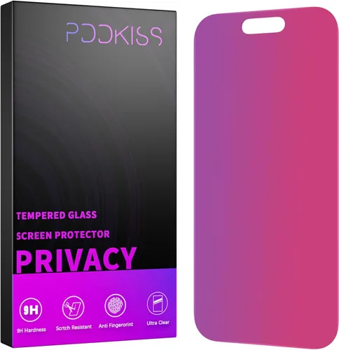 Miniatura 7 de PDDKISS Protector de pantalla de privacidad compatible con iPhone 12/iPhone 12 Pro, vidrio templado de 6.1 pulgadas, gradiente rosa, antiespía, anti