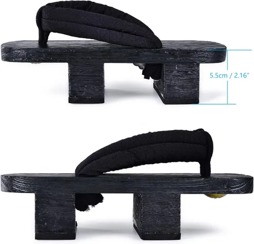 Miniatura 5 de Zuecos japoneses de madera con calcetines Tabi para hombres y mujeres