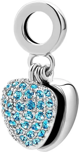 Miniatura 2 de KunBead Abalorios colgantes de piedra natal de corazón con diseño de abuela y nana, compatible con pulsera Pandora, collar, joyería de cumpleaños