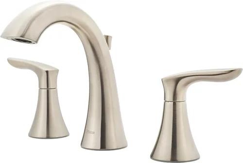 Miniatura 15 de Pfister Weller - Grifo de lavabo de baño de 8 pulgadas, 2 manijas, 3 agujeros, acabado de bronce toscano con ensamblaje de drenaje emergente, 1.2