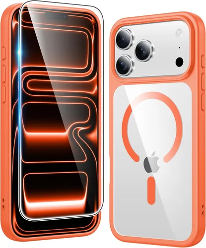 Miniatura 798 de FNTCASE Funda para iPhone 13 Pro-Max: Fundas magnéticas transparentes compatibles con Magsafe Slim anti amarillamiento protección contra caídas