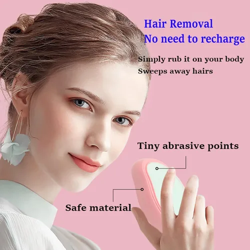 Miniatura 8 de KtEli Removedor de pelo de cristal, borrador de pelo de cristal, borrador mágico para mujeres y hombres, depilación reutilizable, depilación sin Azul
