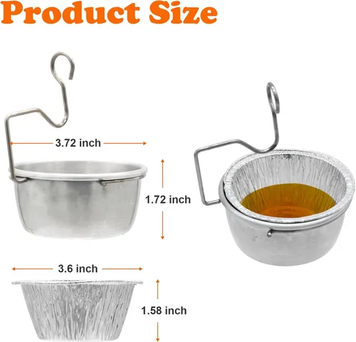 Miniatura 2 de Bandeja de grasa para parrilla con clip para Char-Broil y Kenmore Bandeja de grasa para parrilla al aire libre, recolector de grasa para parrillas
